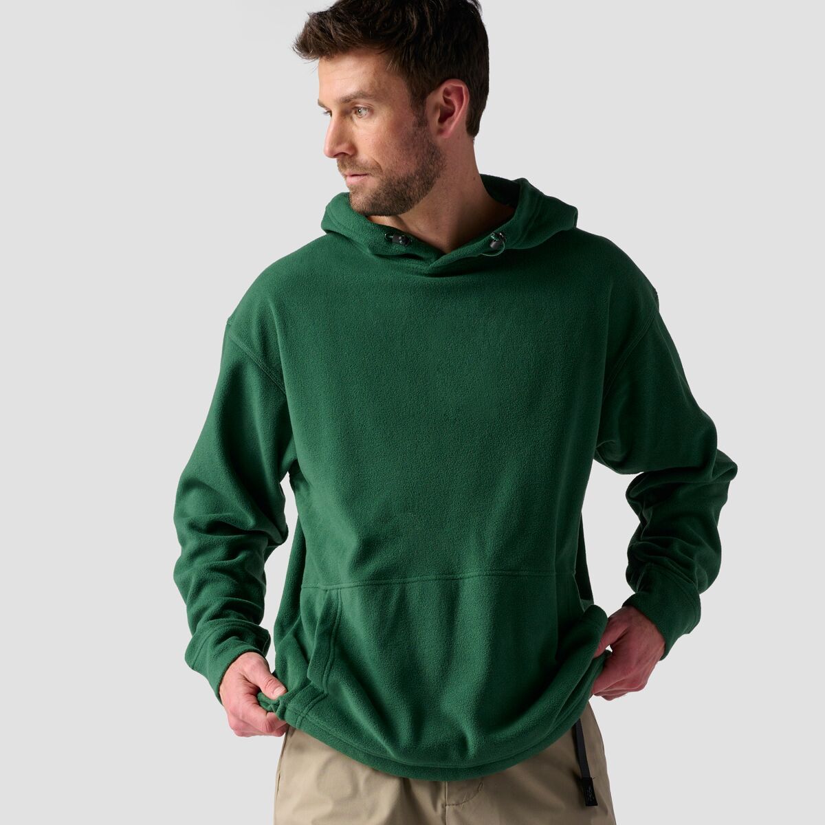 Stoic Micro Fleece Hoodie - Men's Trekking Green, XL