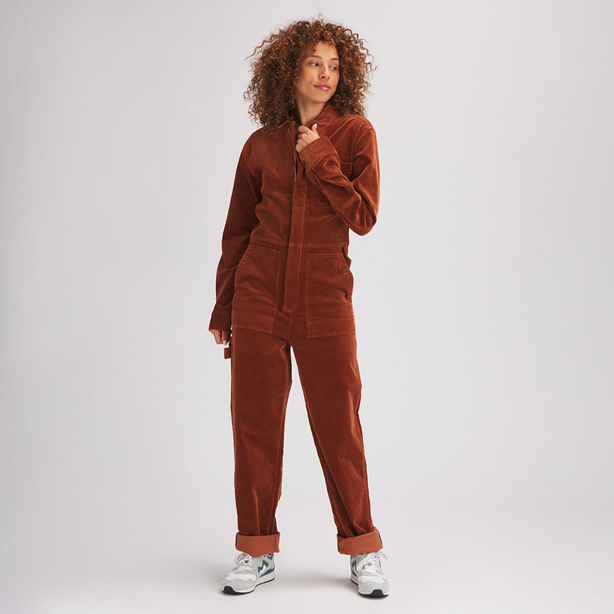 Stoic Corduroy Jumpsuit - Women's Tortoise Shell, S