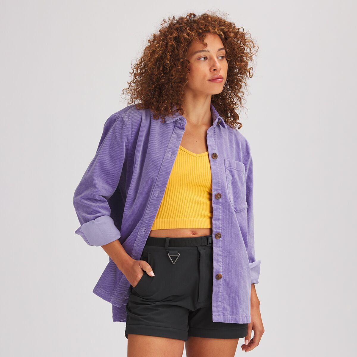 Stoic Corduroy Overshirt - Women's Chalk violet, M