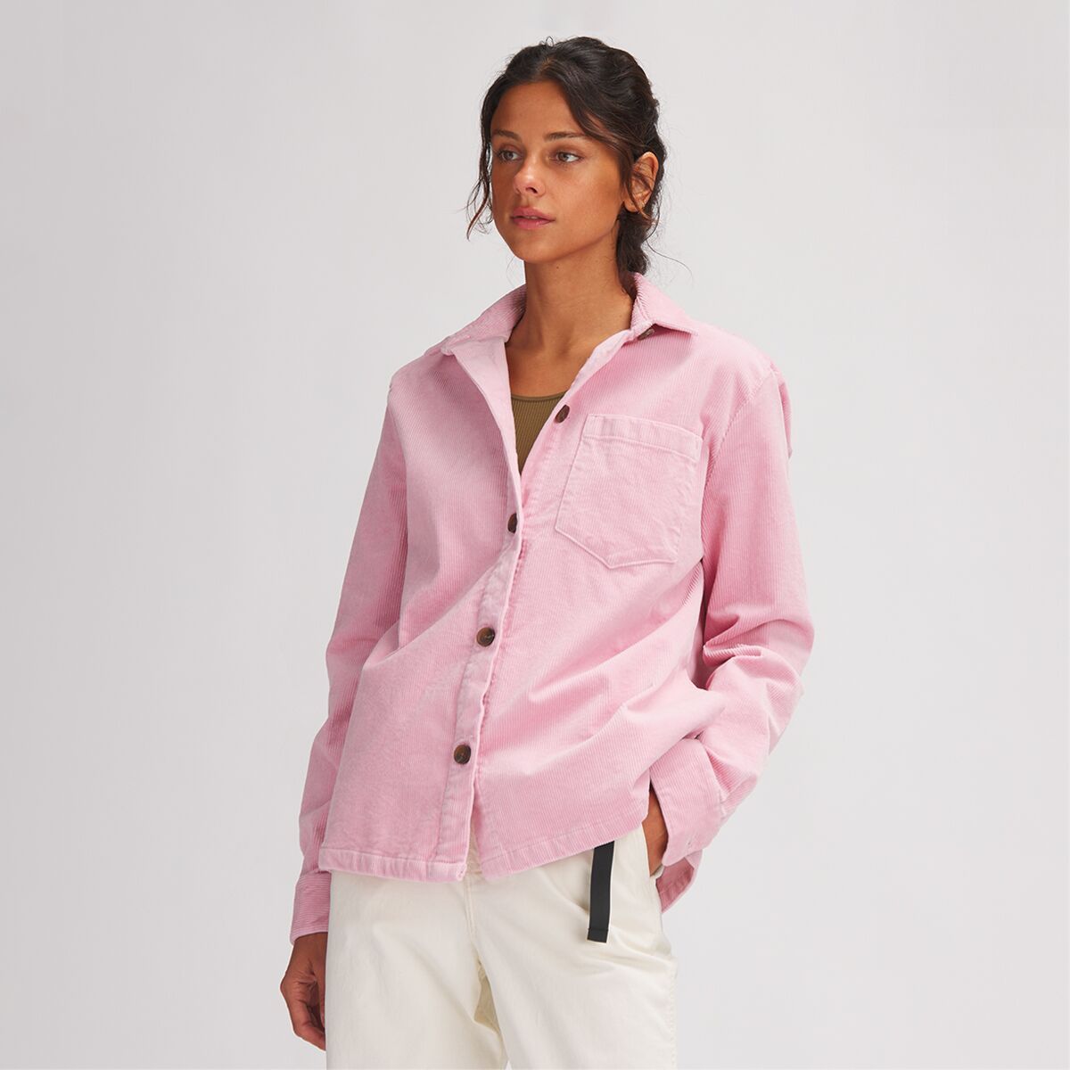 Stoic Corduroy Overshirt - Women's Pink Nectar, L