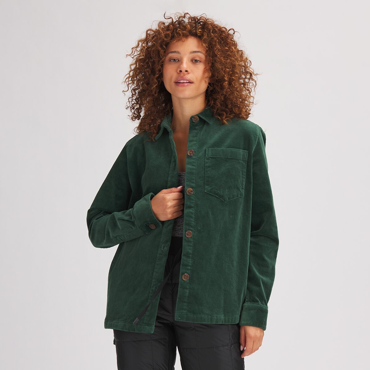 Stoic Corduroy Overshirt - Women's Trekking Green, XL