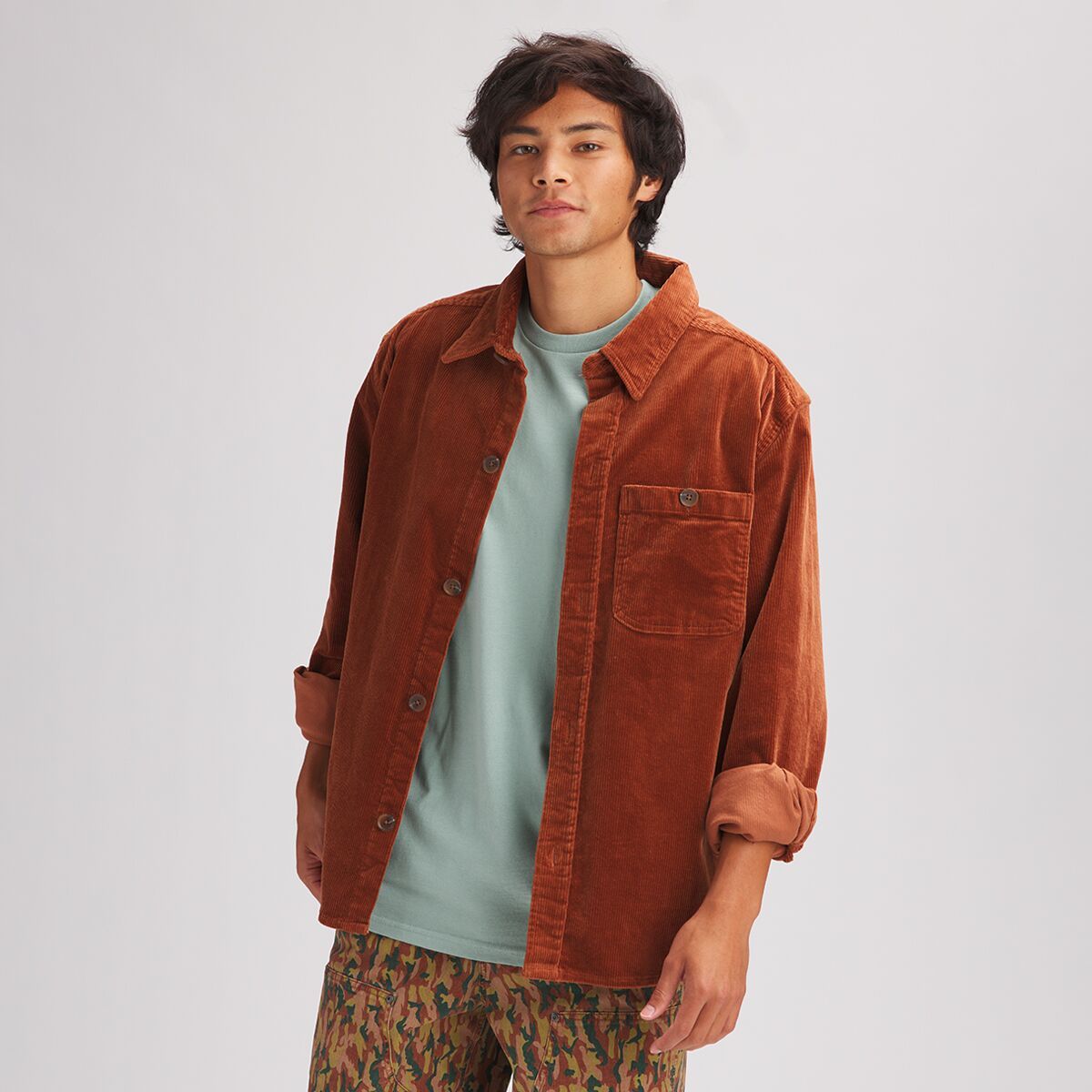 Stoic Corduroy Overshirt - Men's Tortoise Shell, M