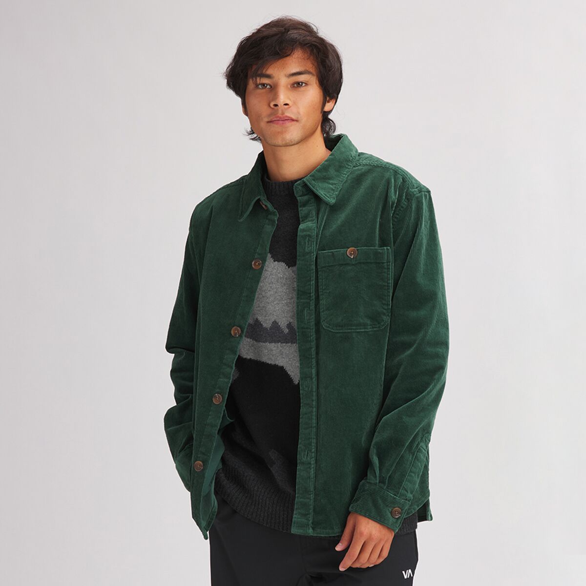 Stoic Corduroy Overshirt - Men's Trekking Green, S