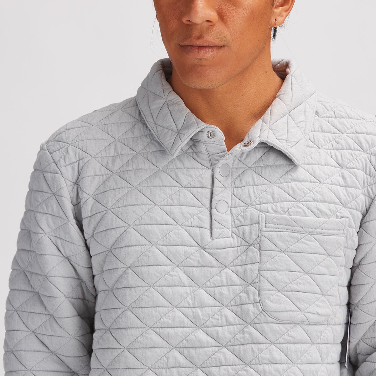 Stoic Venture Quilted Rugby LongSleeve Polo Men's Big Apple Buddy