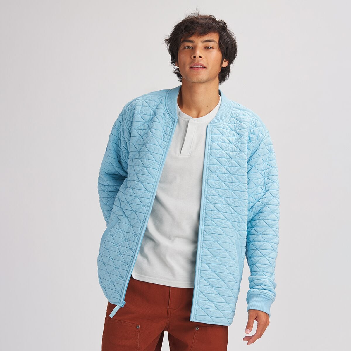 Image of Stoic Quilted Military Jacket - Men's Blue Topaz, L