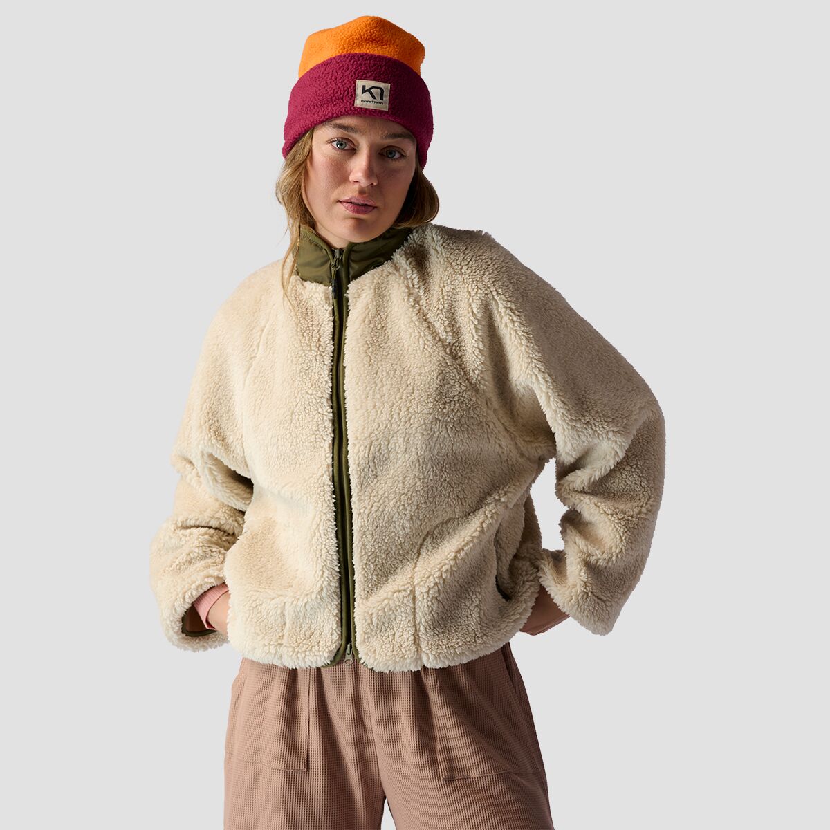 Stoic Stoic MTN High-Pile Fleece Jacket - Women's Oatmeal, L