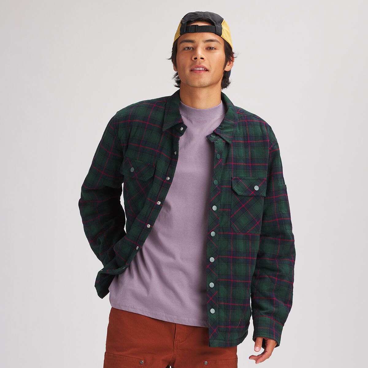 Stoic Plaid Shacket - Men's Emerald Plaid, M
