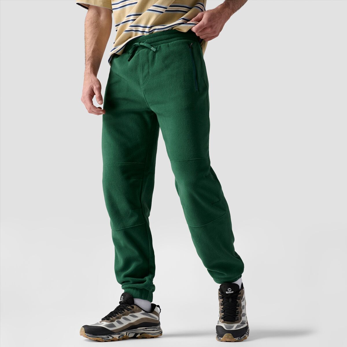 Stoic Polar Fleece Jogger - Men's Trekking Green, XXL