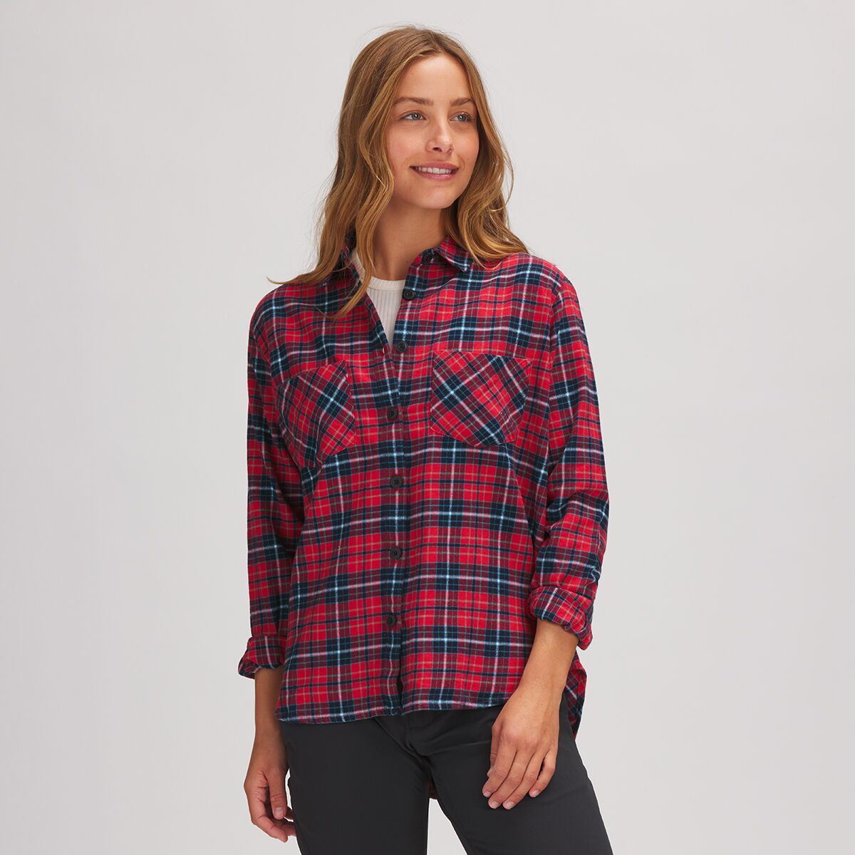 Stoic Daily Flannel - Women's Cherry Plaid, M