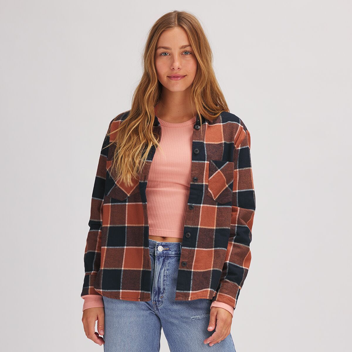 Stoic Daily Flannel - Women's Tortoise Plaid, S