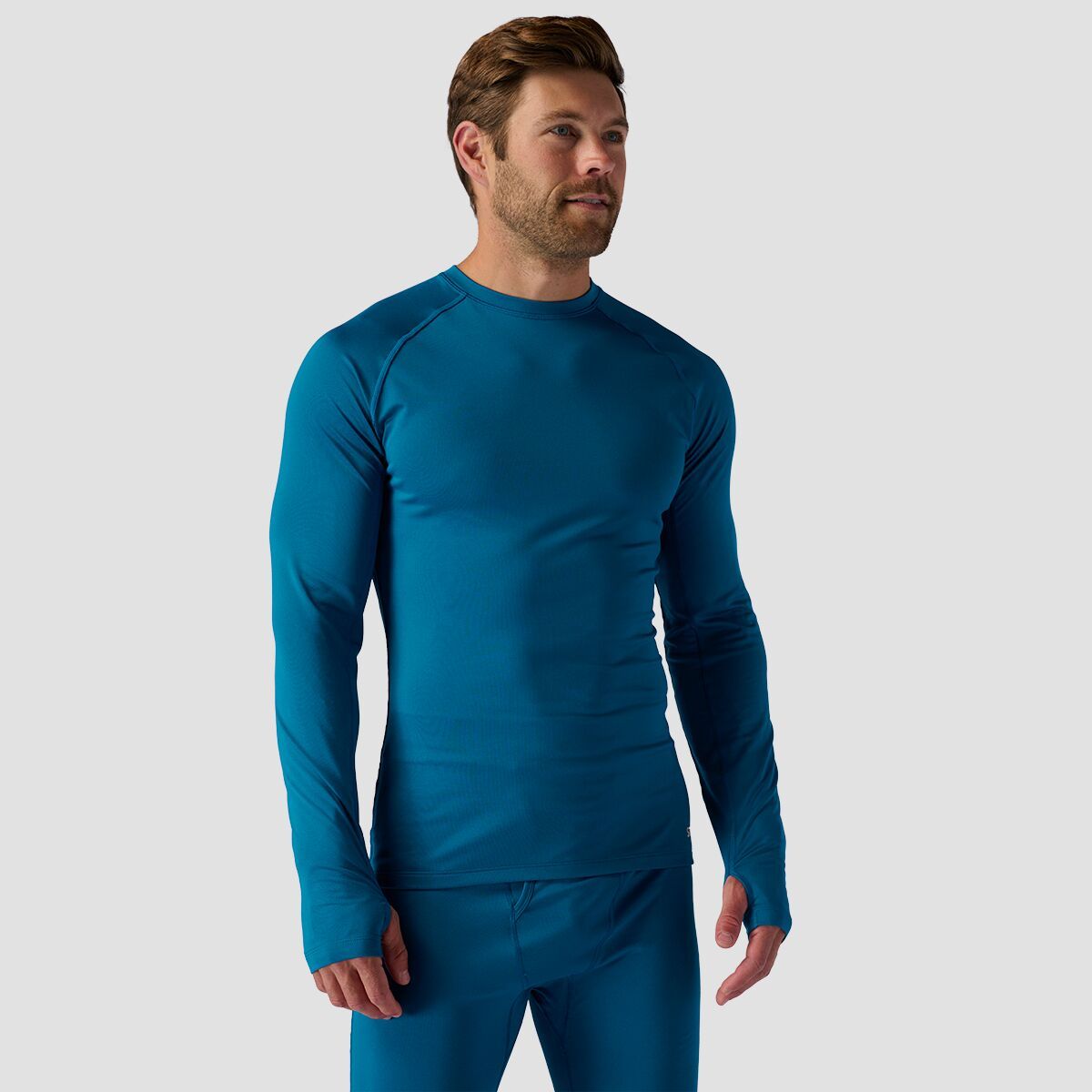 Stoic Lightweight Poly Baselayer Crew - Men's Ink Blue, L
