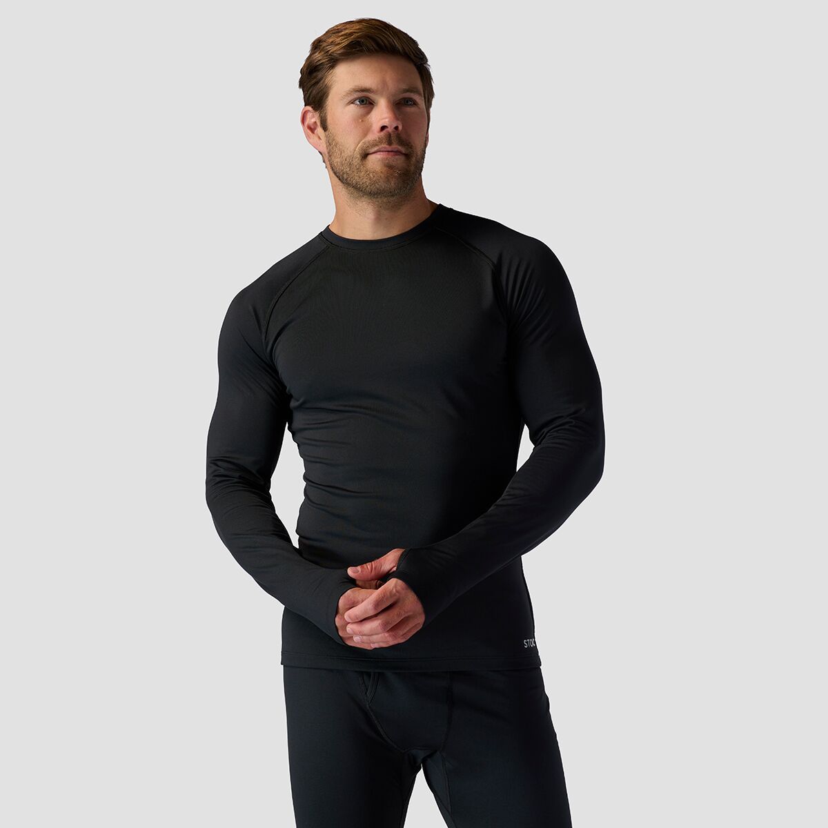 Stoic Lightweight Poly Baselayer Crew - Men's Stretch Limo, M