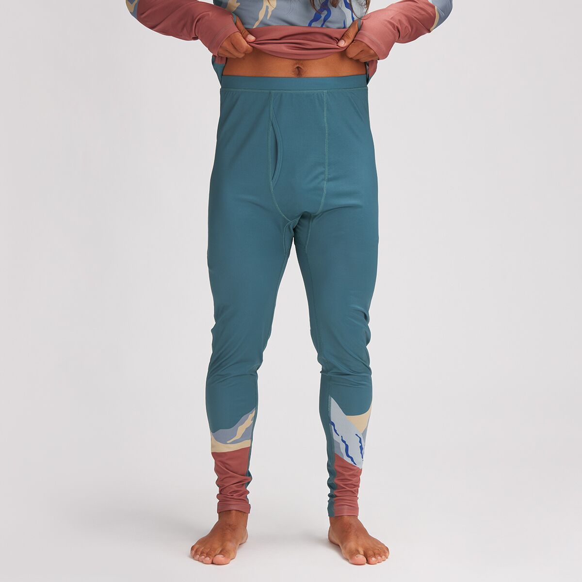 Stoic Lightweight Poly Baselayer Bottom - Men's Pebble Peak, XXL