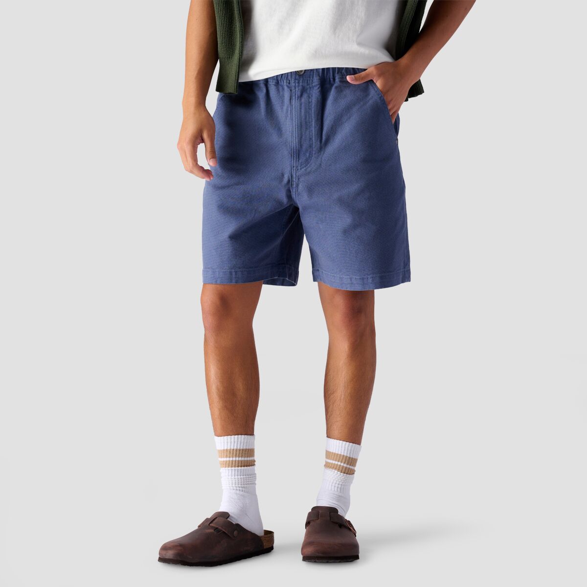 Image of Stoic Cotton Canvas Carpenter Short - Men's Vintage Indigo, XXL