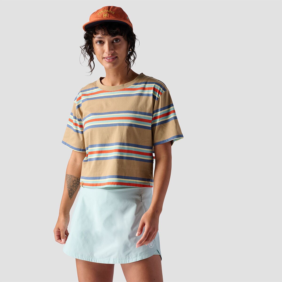 Stoic Short-Sleeve Striped All Activity T-Shirt - Women's Kelp Stripe, L