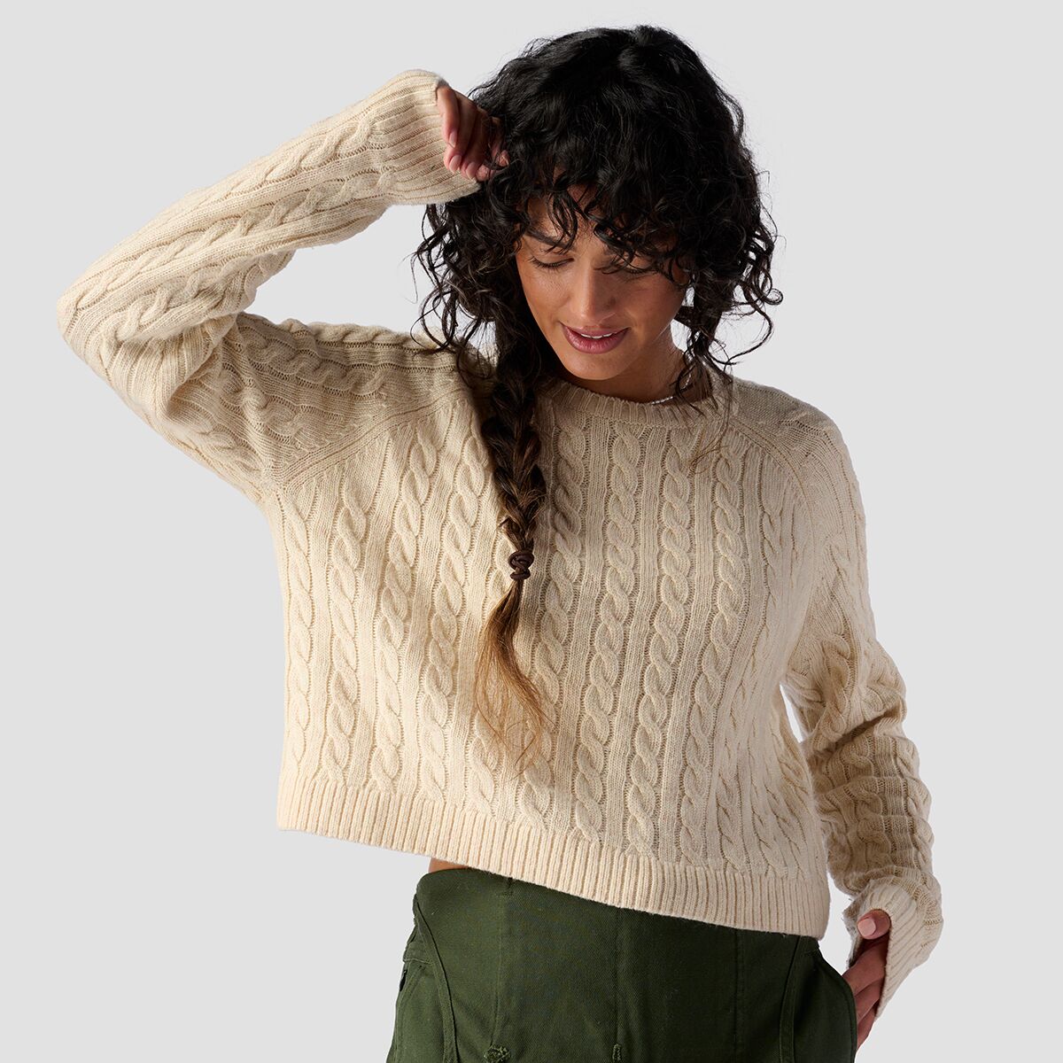 Stoic Cable Crewneck Sweater - Women's