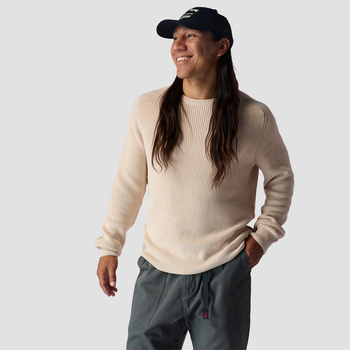 Stoic Cotton Fisherman's Sweater - Men's Sandshell, XXL