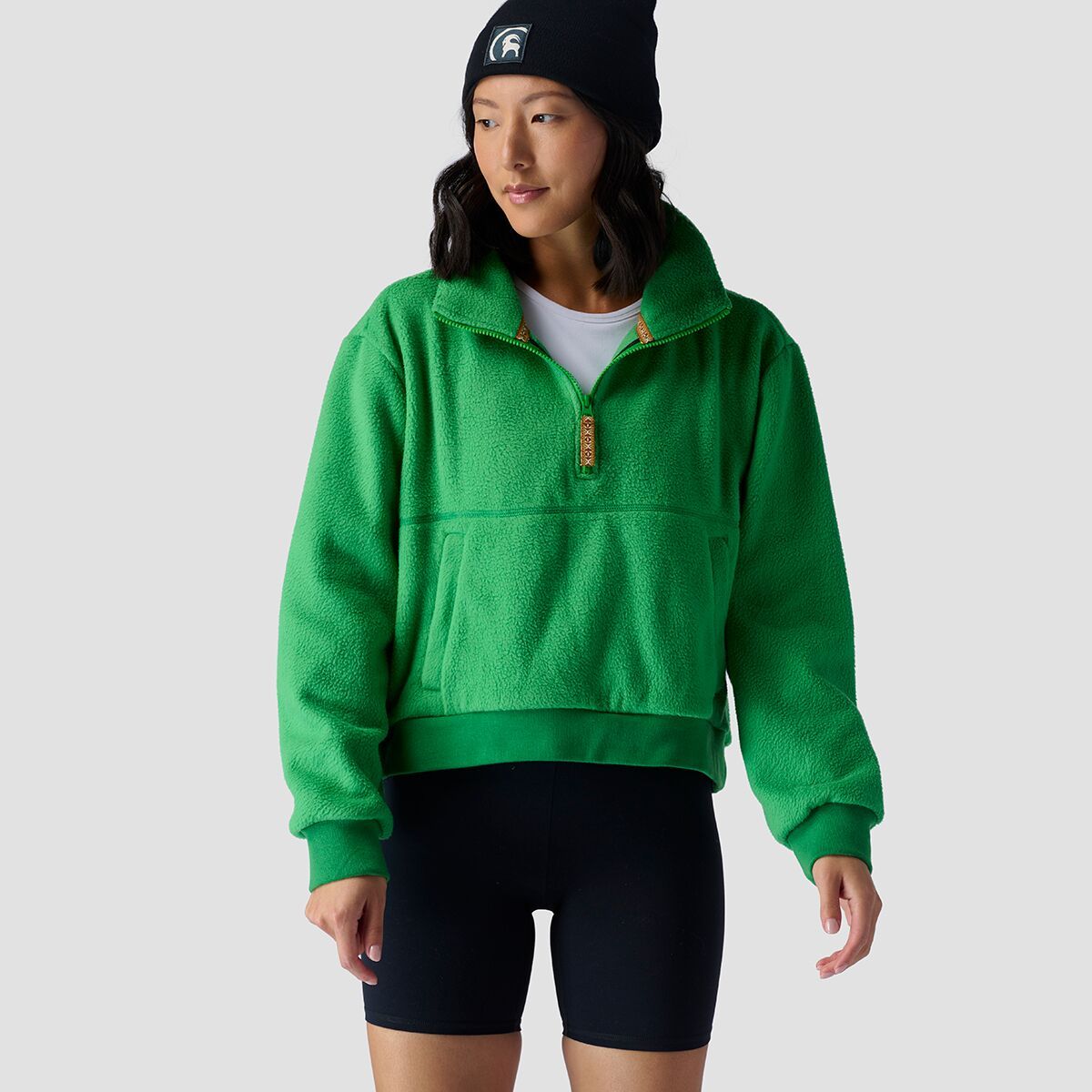 Stoic Polar Fleece 1/4 Zip - Women's Green Bee, XL