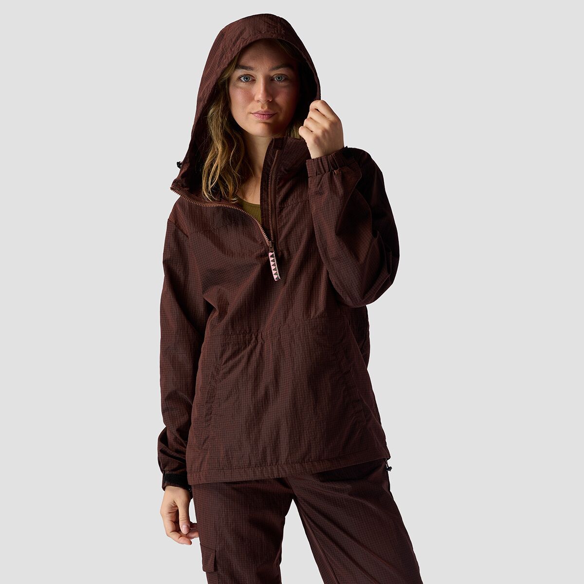 Image of Stoic Ripstop Pullover Jacket - Women's Downtown Brown, L