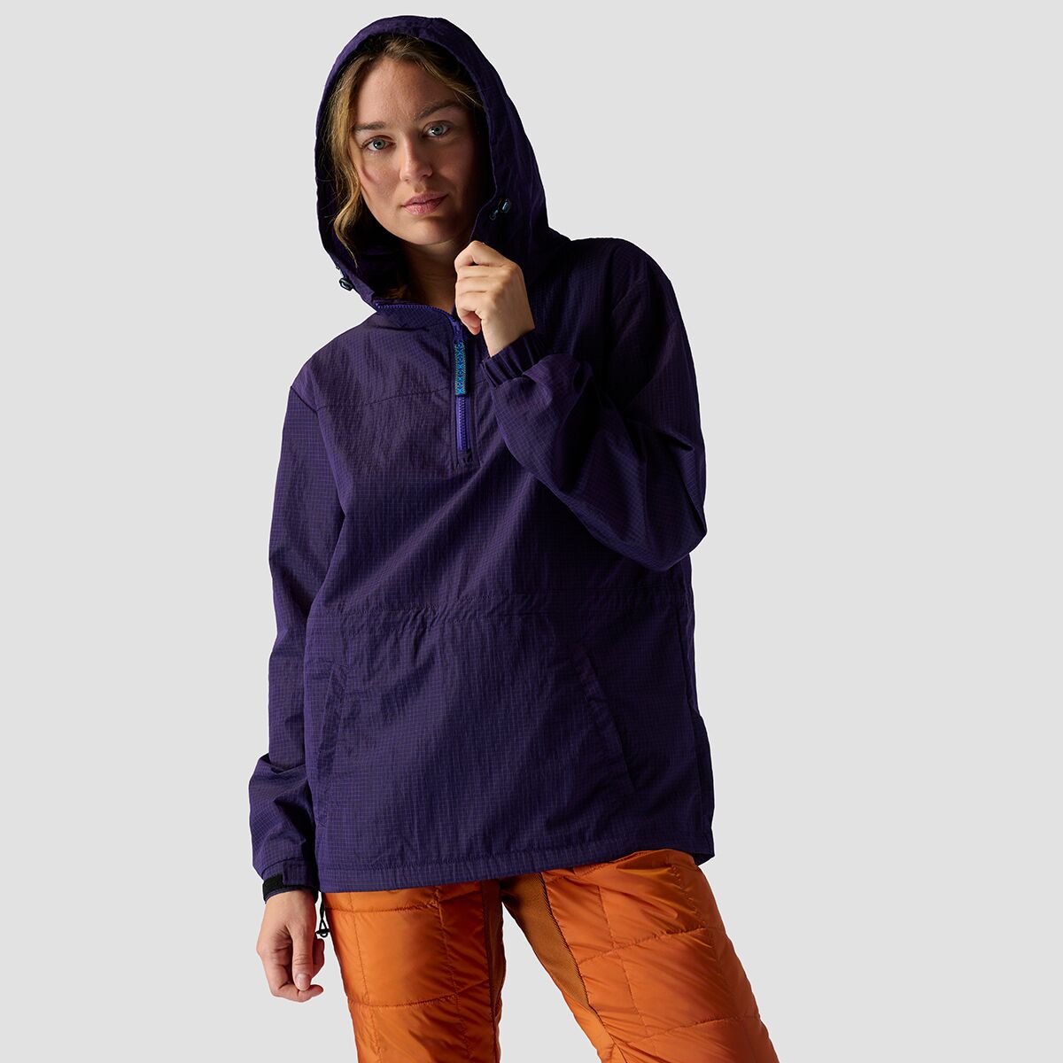 Image of Stoic Ripstop Pullover Jacket - Women's Violet Indigo, M