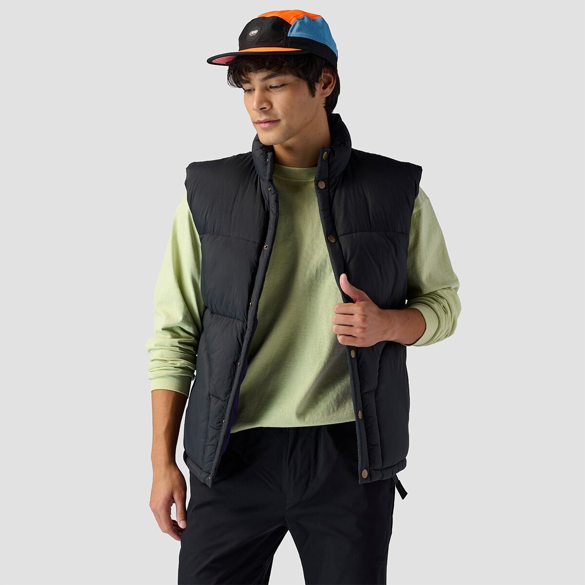 Stoic Synthetic Insulated Vest - Men's Black/Violet Indigo, M
