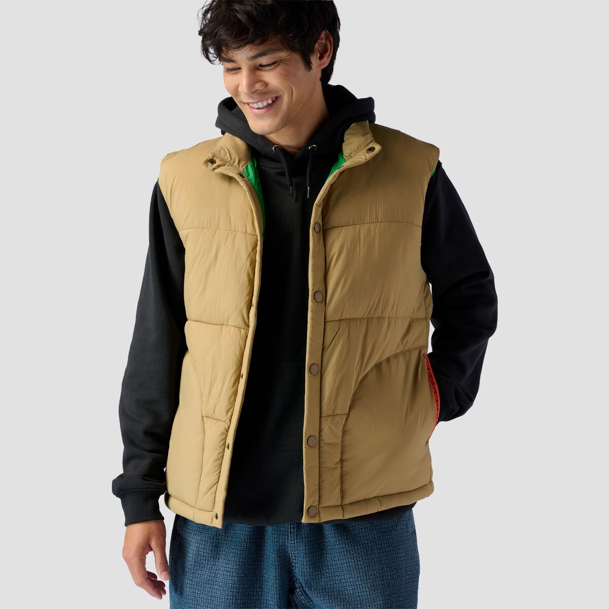 Image of Stoic Synthetic Insulated Vest - Men's Kelp/Green Bee, XL