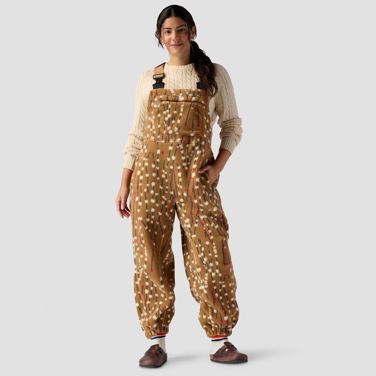 Stoic Mid-Pile Fleece Overall - Women's Twig Print, XS