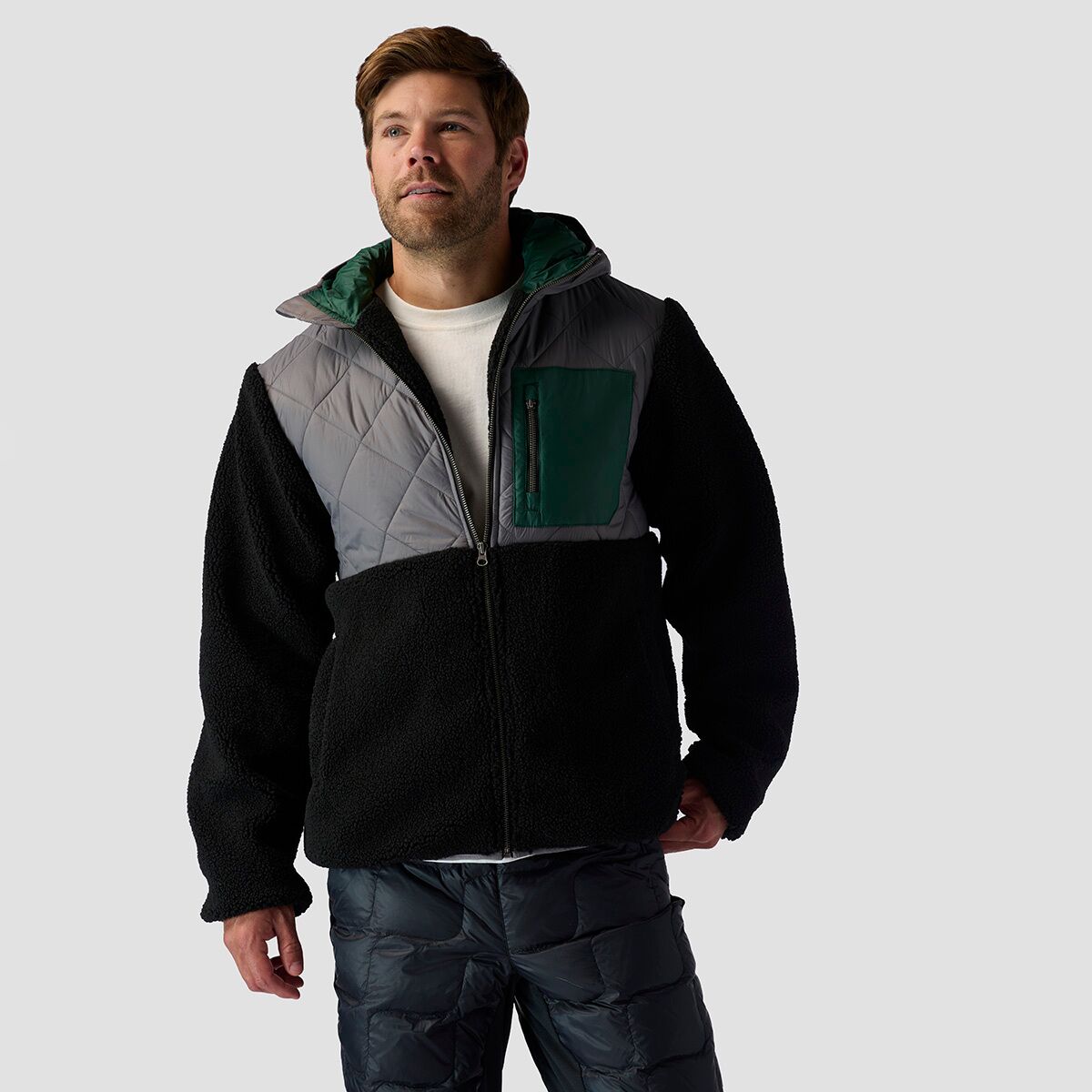 Stoic Stoic Crossover Hooded Jacket - Men's Black/Charcoal, XL