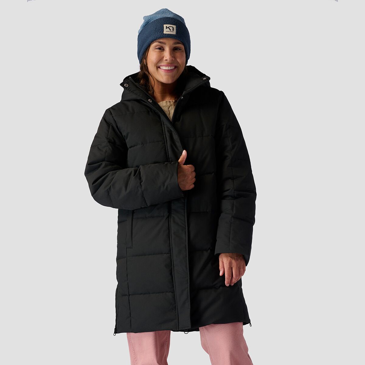 Stoic Insulated Snap Front Parka - Women's Black, L