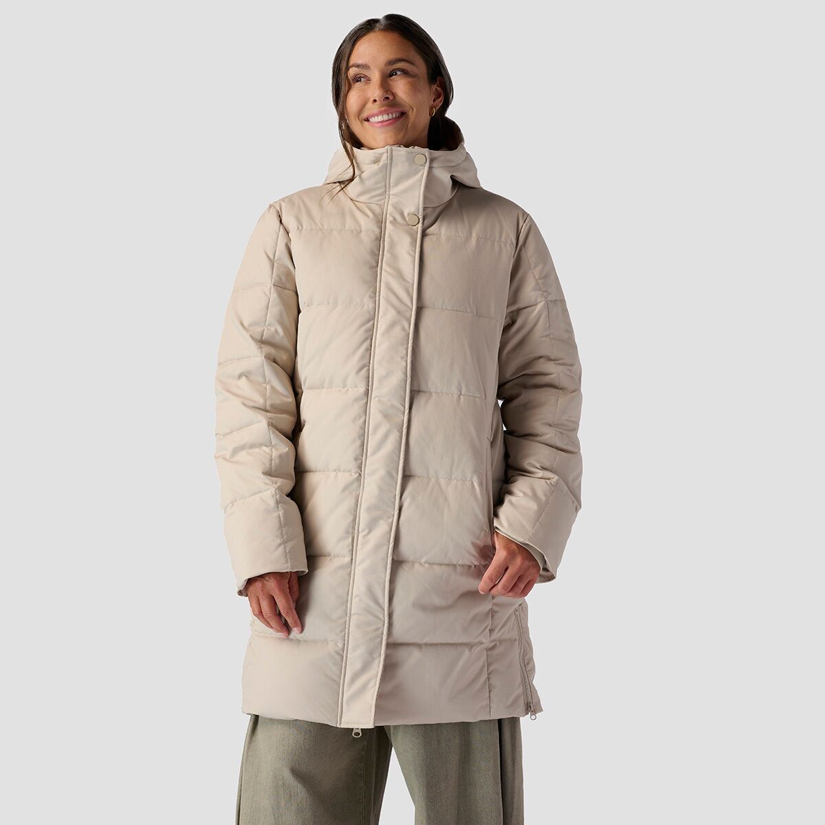 Stoic Insulated Snap Front Parka - Women's Marble, XL