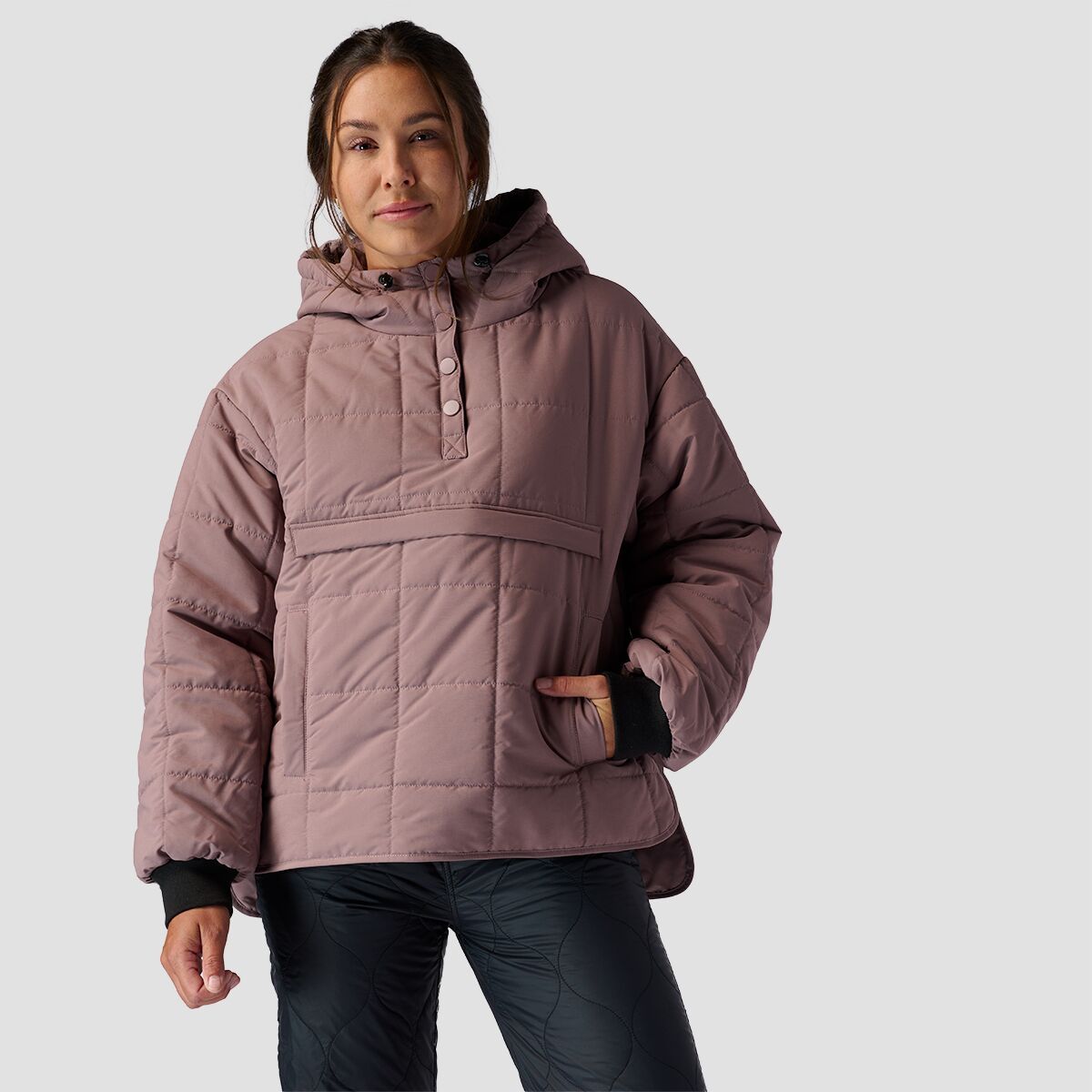 Stoic Quilted 1/2 Snap Pullover - Women's Elderberry, M