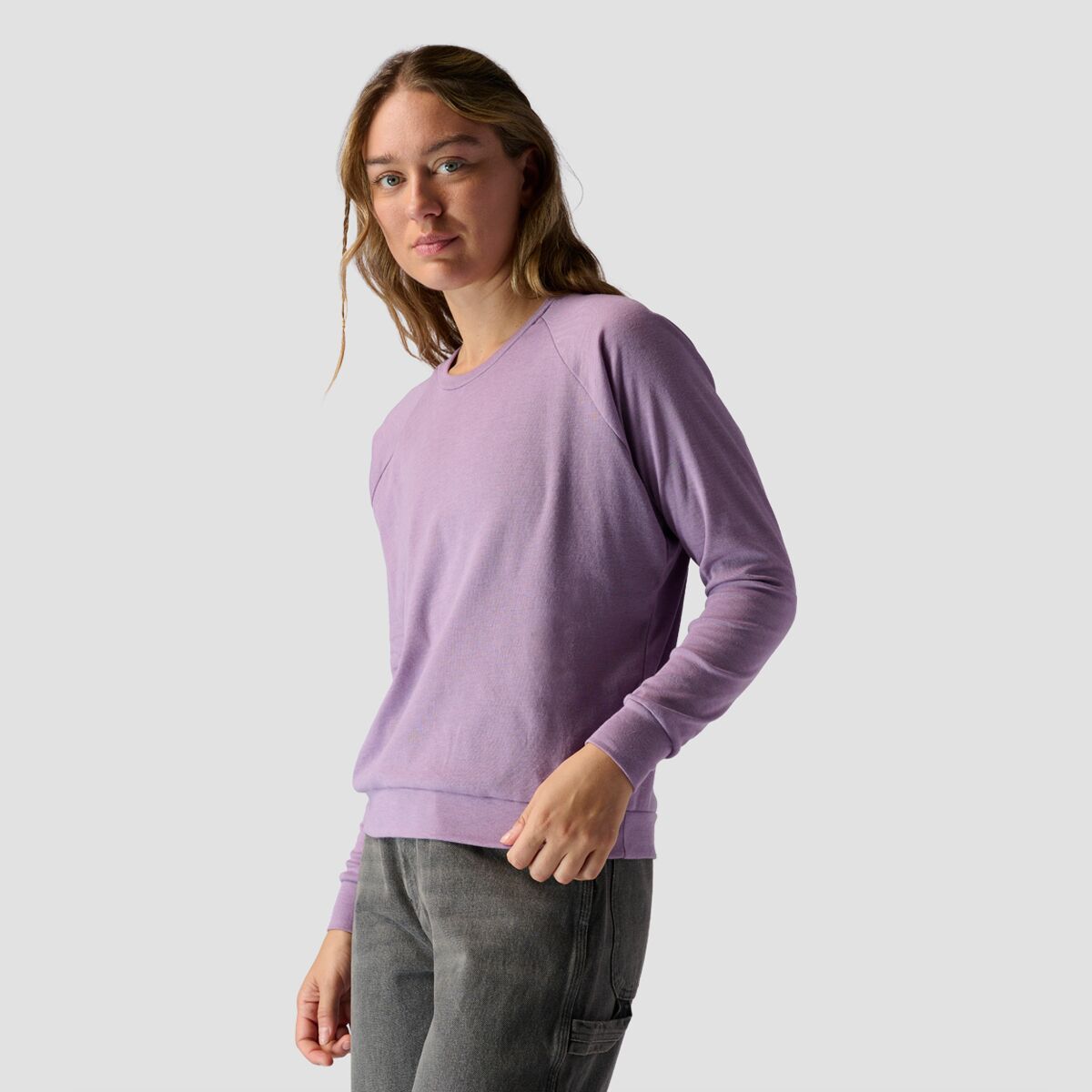 Stoic Long-Sleeve Raglan T-Shirt - Women's Lavender, XL
