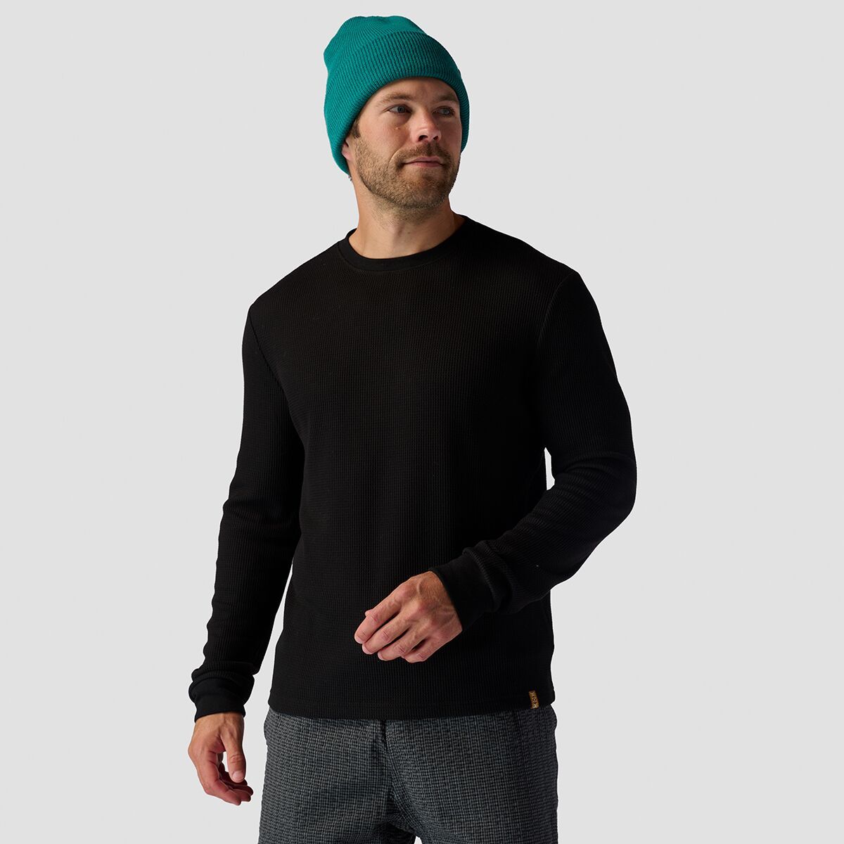 Stoic Wicking Waffle Long-Sleeve Crew - Men's Stretch Limo, XXL