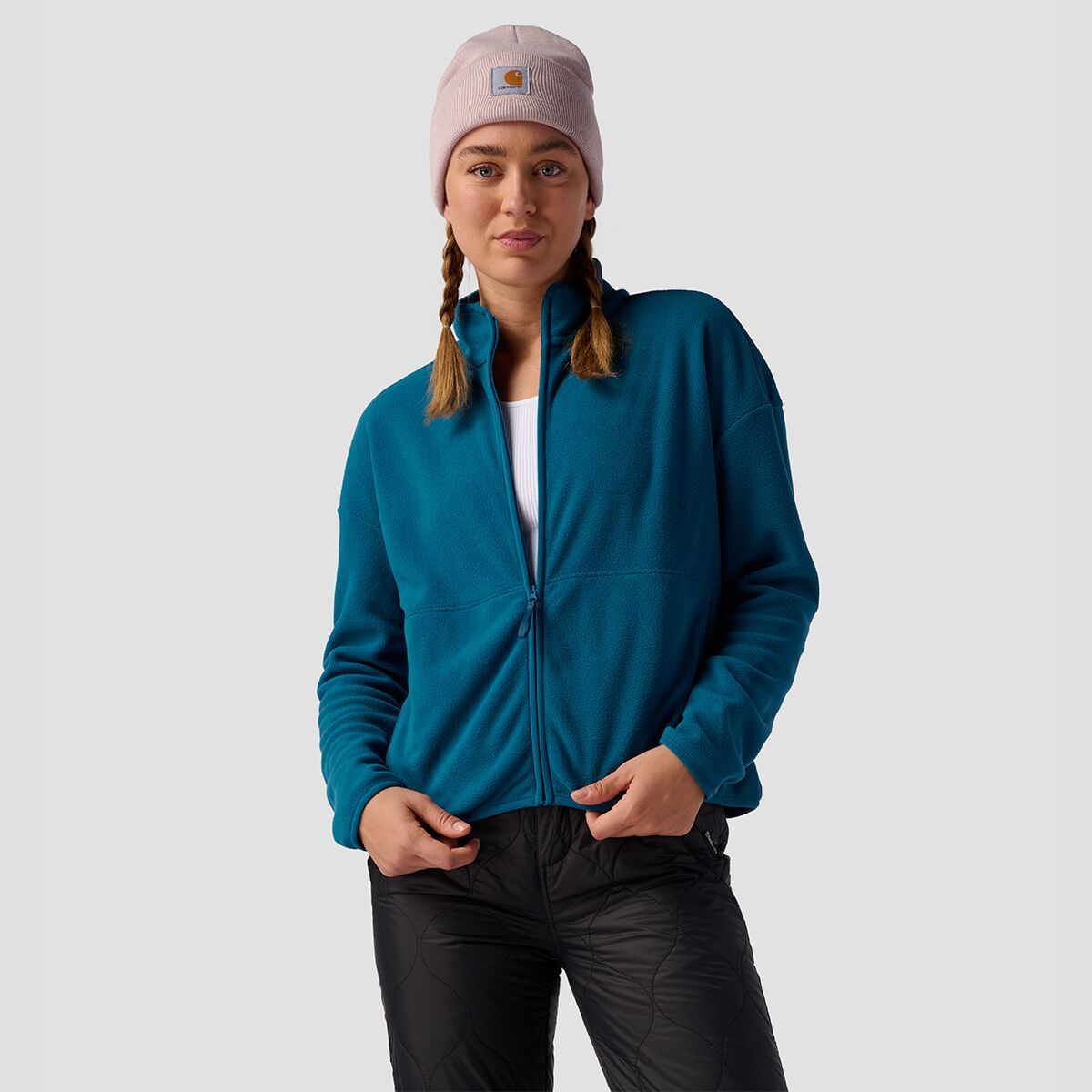 Stoic Micro Fleece Full Zip - Women's Ink Blue, XL