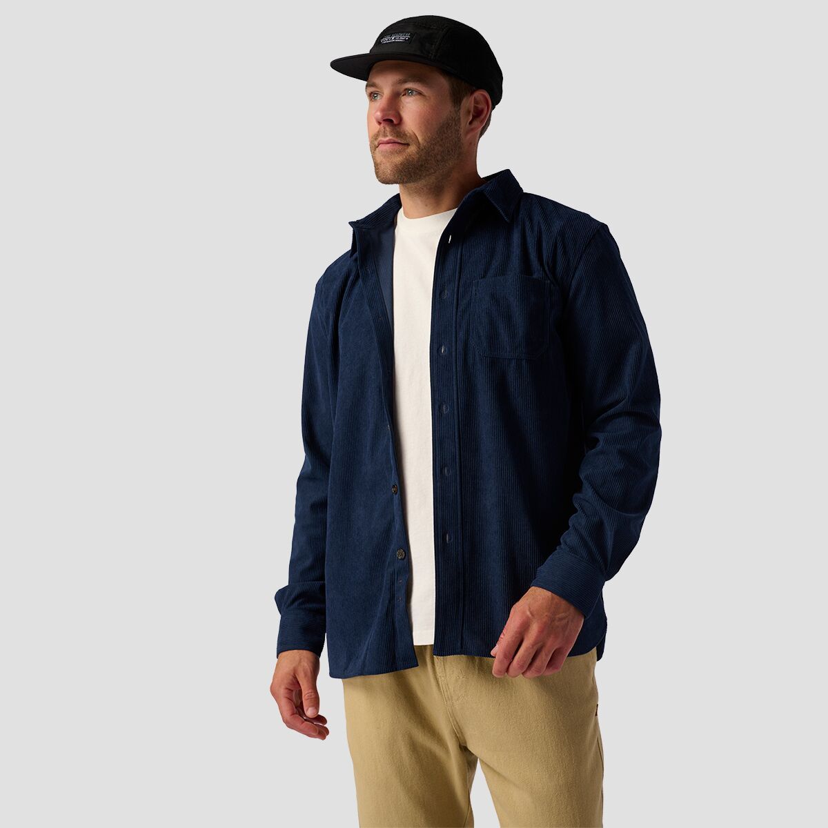 Stoic Corduroy Button Up - Men's Pageant Blue, L