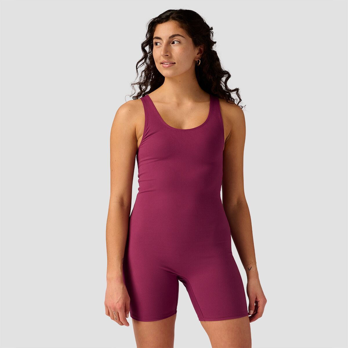 Stoic Bike Short One-Piece - Women's Amaranth, S