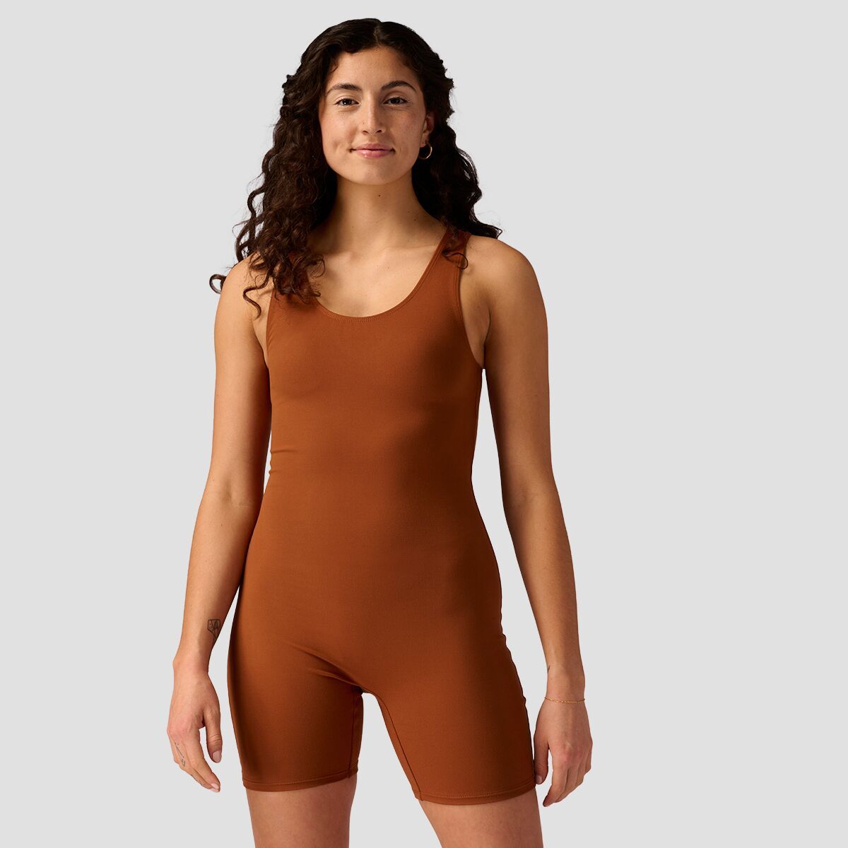 Image of Stoic Bike Short One-Piece - Women's Tortoise Shell, S