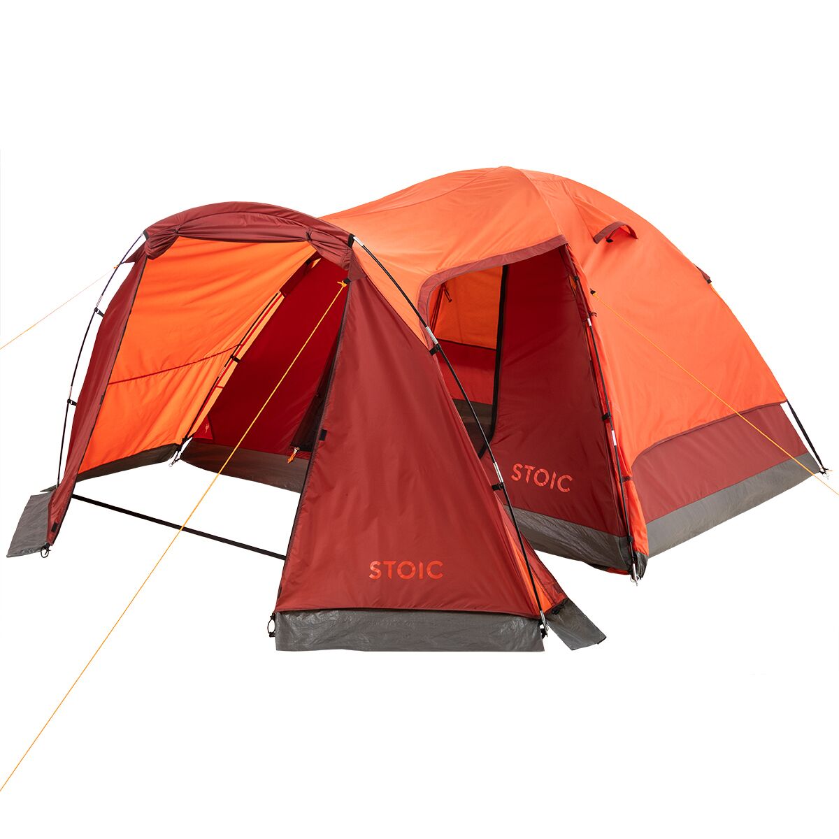 Image of Stoic Dome Tent + Vestibule: 4-Person 3-Season Tigerlily/Red Ochre, One Size
