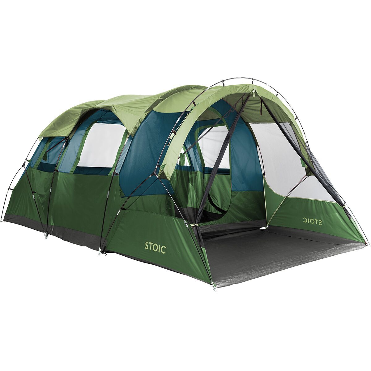 Image of Stoic Madrone Tunnel Tent + Screen Porch: 6-Person 3-Season Margarita Combo, One Size