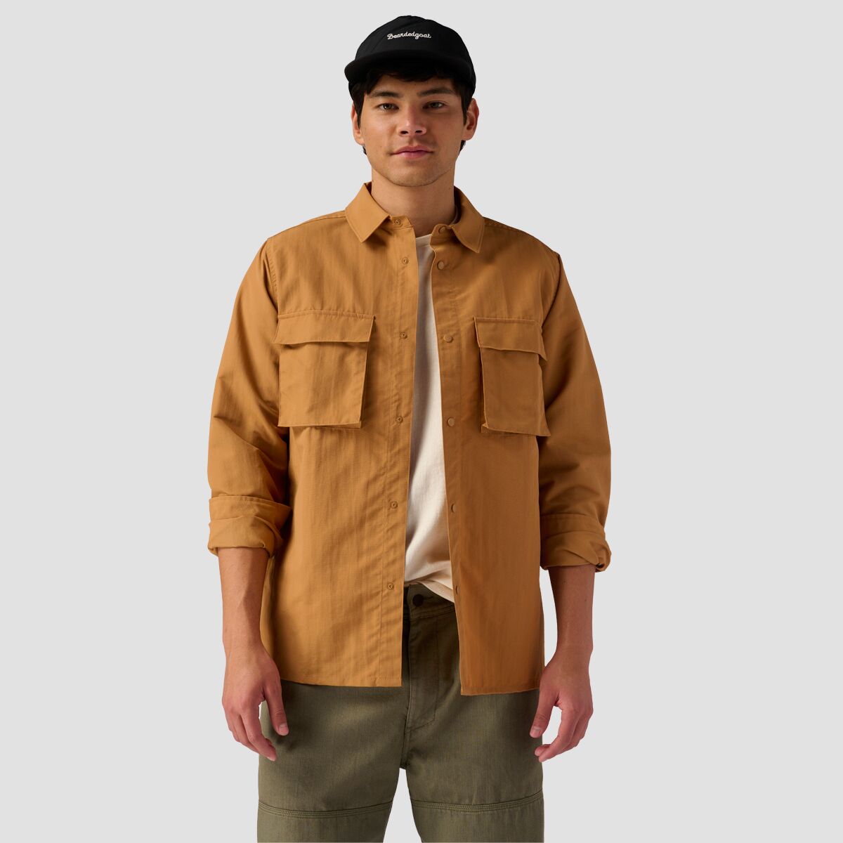 Stoic Stoic Utility Long-Sleeve Snap Up Shirt - Men's Brown Sugar, L