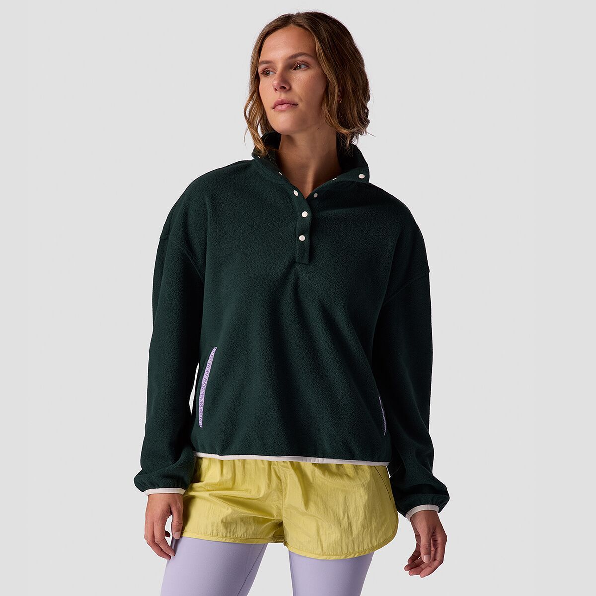 Image of Stoic Chelsea Fleece Pullover - Women's Scarab, XS