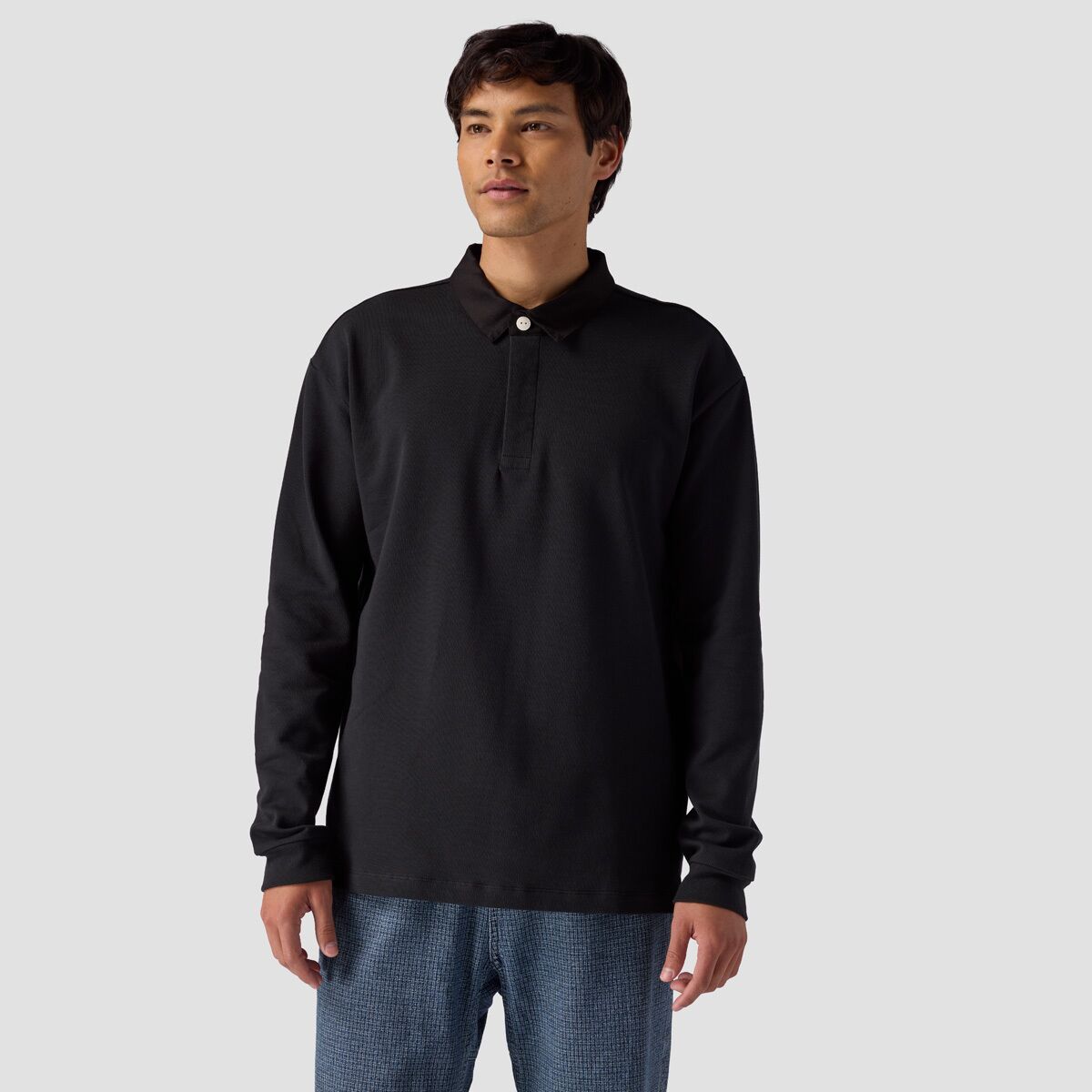 Stoic Long-Sleeve Rugby T-Shirt - Men's Stretch Limo, XXL