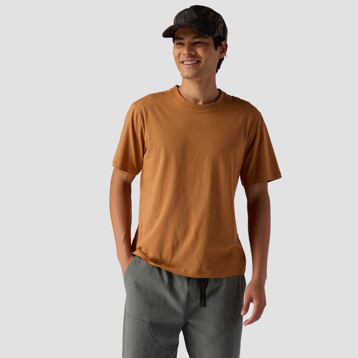 Stoic Solid Relaxed T-Shirt - Men's Brown Sugar, XL