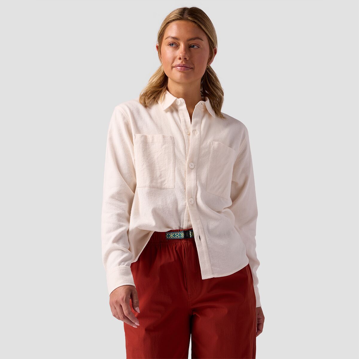 売れ筋商品|||ストイック カットソー トップス レディース Finnley Flannel - Women's Margarita Stoic Finnley Flannel - Women's, Taos Taupe, XS at Amazon