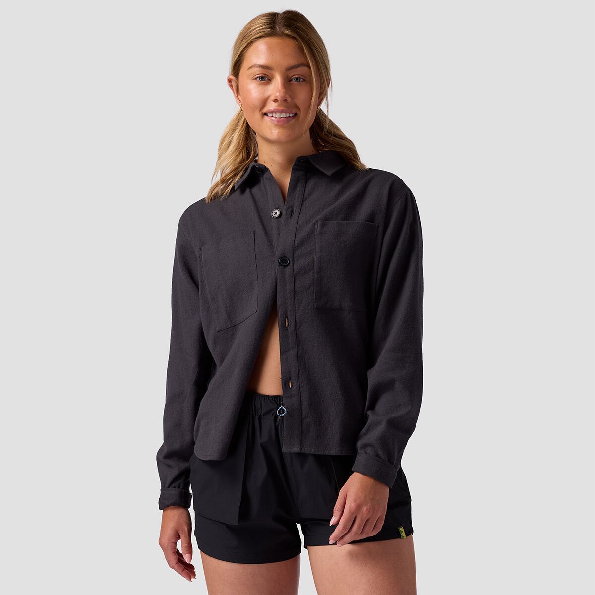 Stoic Finnley Flannel - Women's Washed Black, S