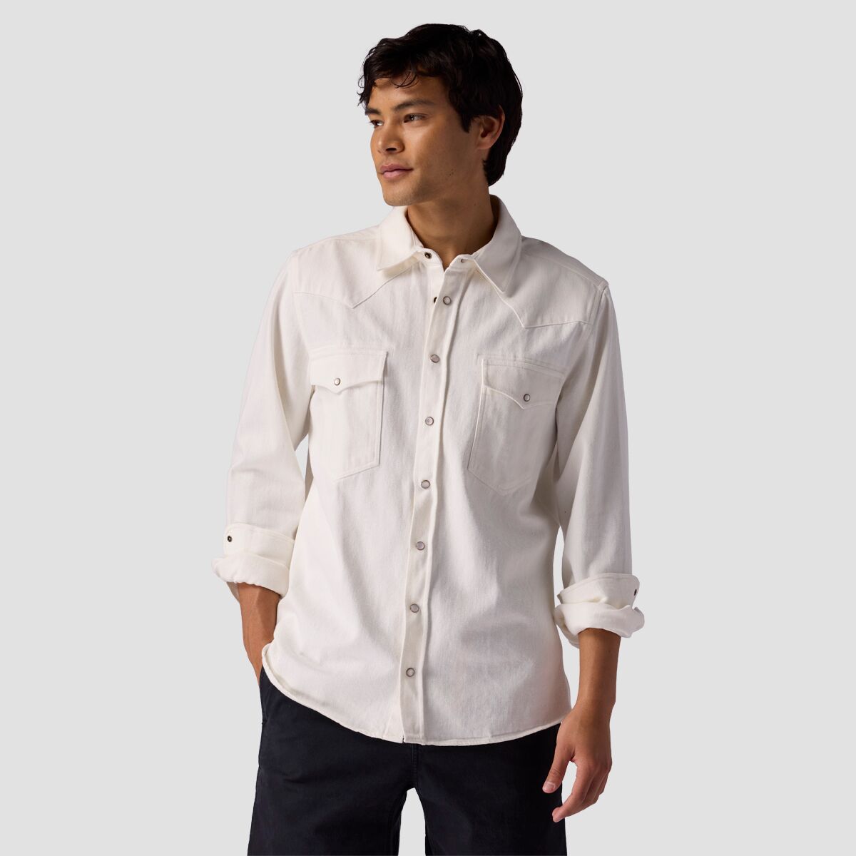Stoic Western Chambray Buttondown - Men's Noah Natural, L