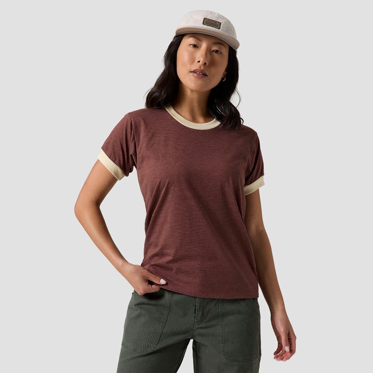 Stoic Ringer Short-Sleeve T-Shirt - Women's | eBay