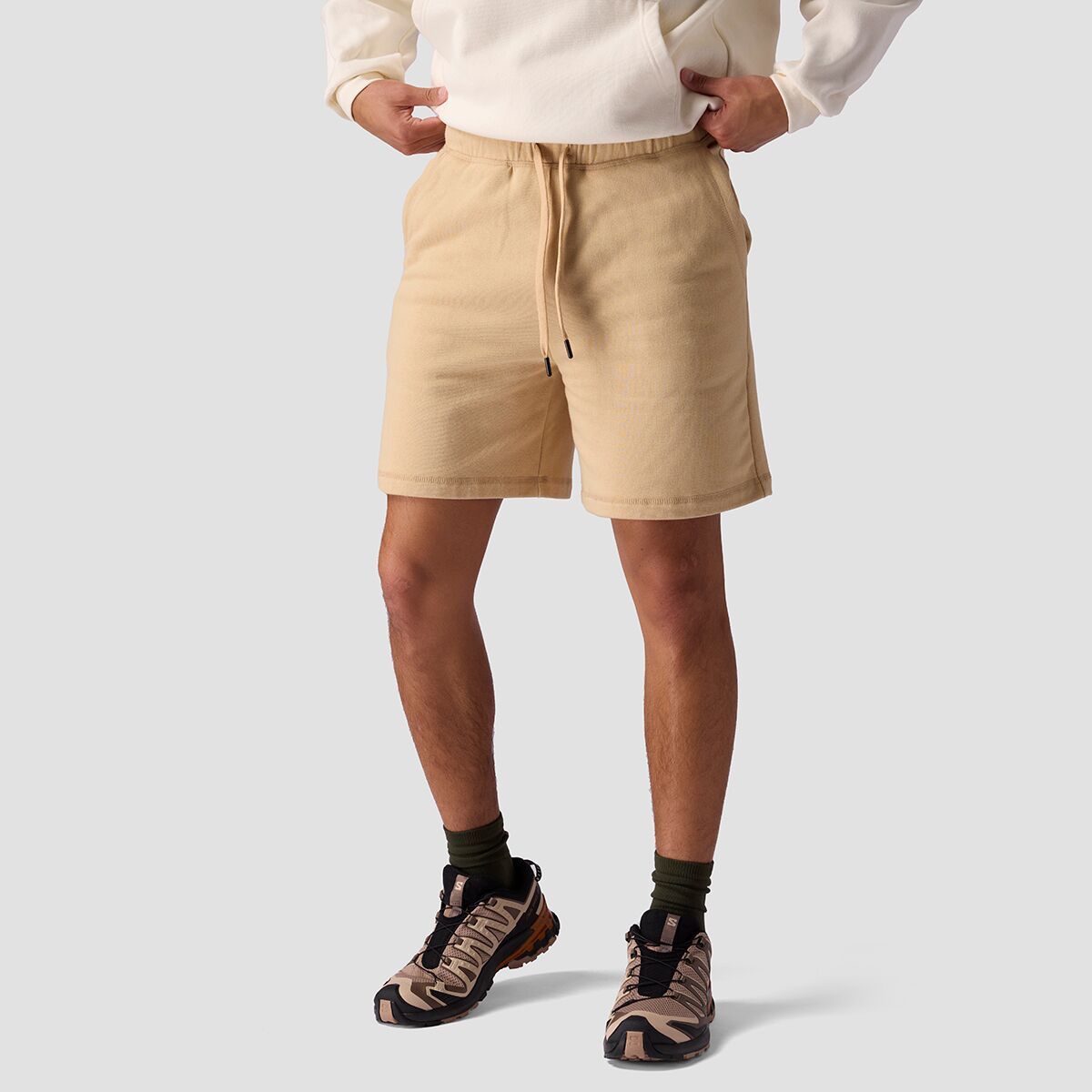 Stoic Vintage Gym 7in Short - Men's Taos Taupe, XL