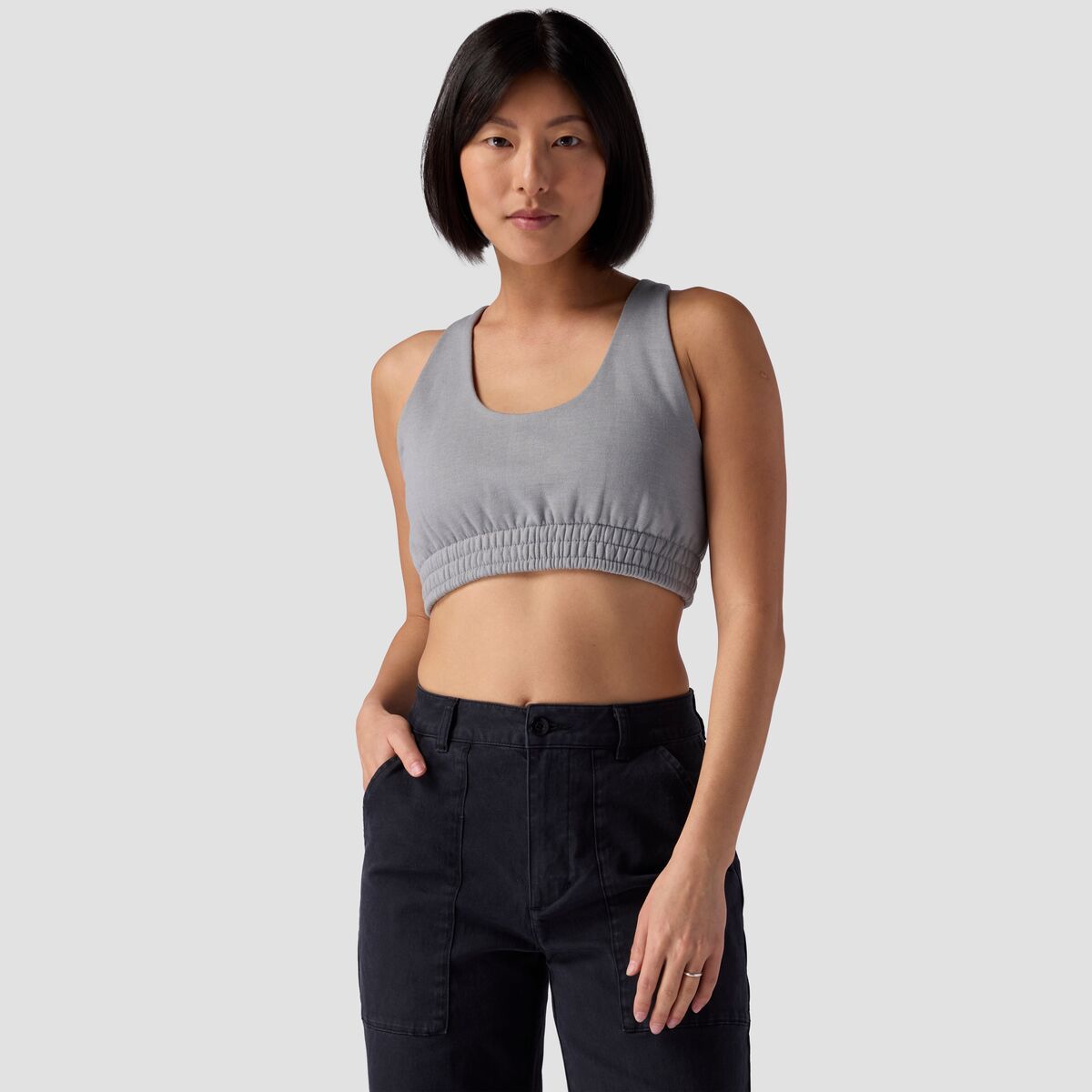 Stoic Vintage Gym Bralette - Women's Heathered Monument, XS