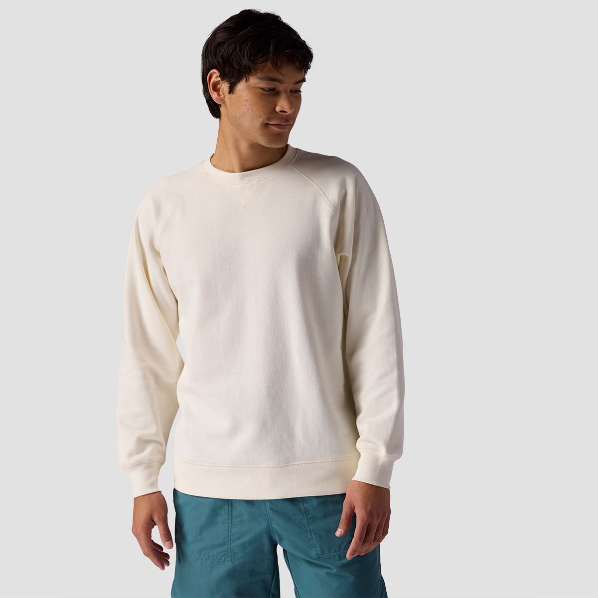 Stoic Vintage Gym Crewneck Sweatshirt - Men's Heathered Egret, L